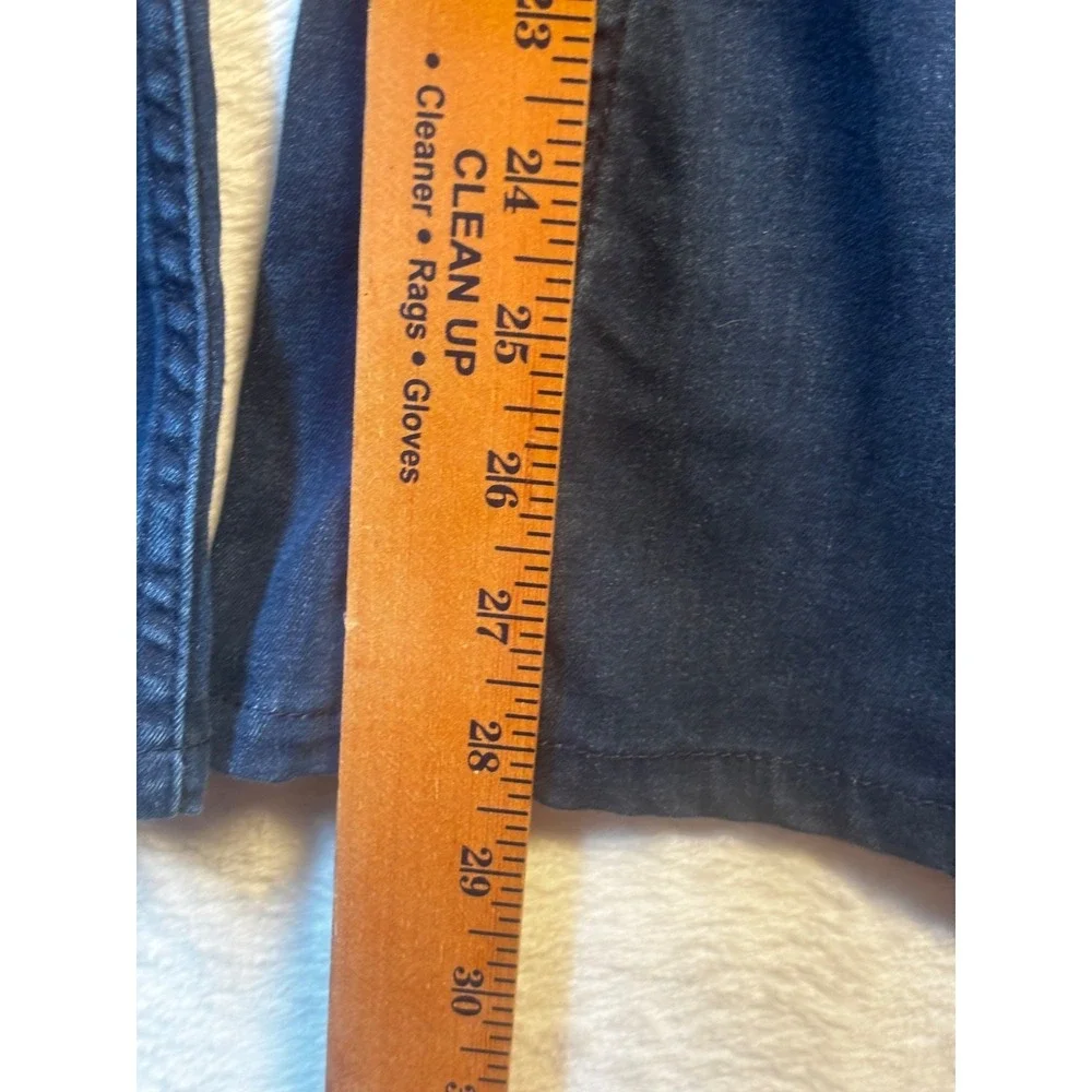 Free People Jeans Women's 28R Blue Flare Pull On Y2K Dark Wash‎